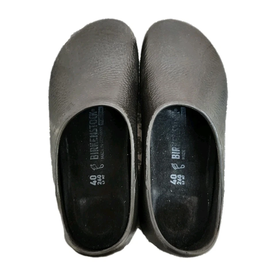 Birkenstock Super Birki Black Clog Sandals Womens Size 9 Shoes Slip On - Image 3 of 4