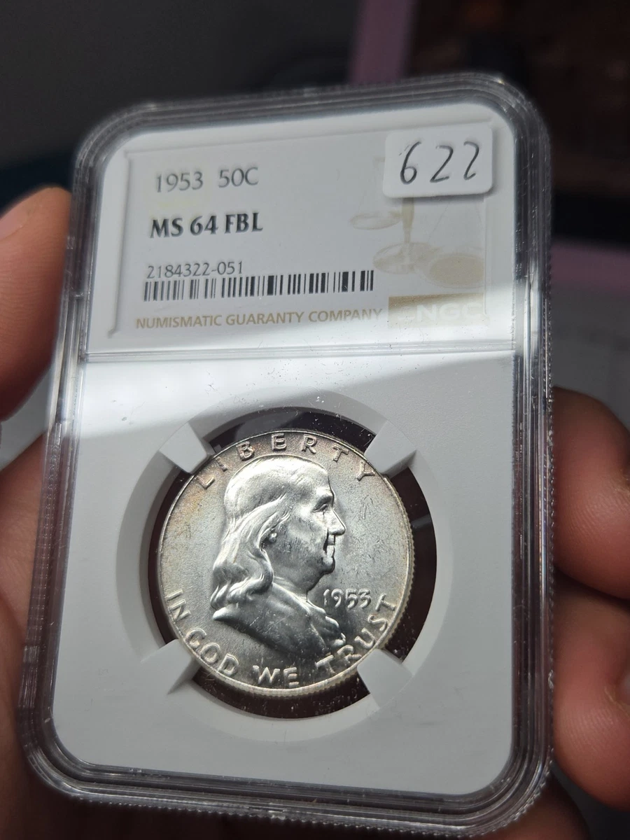 1953 Grade MS 64 Franklin Half Dollars (1948-1963) for sale | eBay