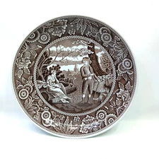 Spode Archive Collection 9 7/8” Pasta Serving Bowl Woodman Georgian Series Brown