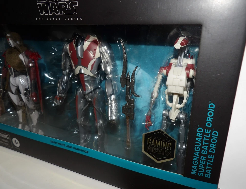 Star Wars Jedi Survivor Black Series ~ MAGNAGUARD, DROIDE DE BATALLA Y SUPER ~ Paquete de 3 Foto 4 de 4