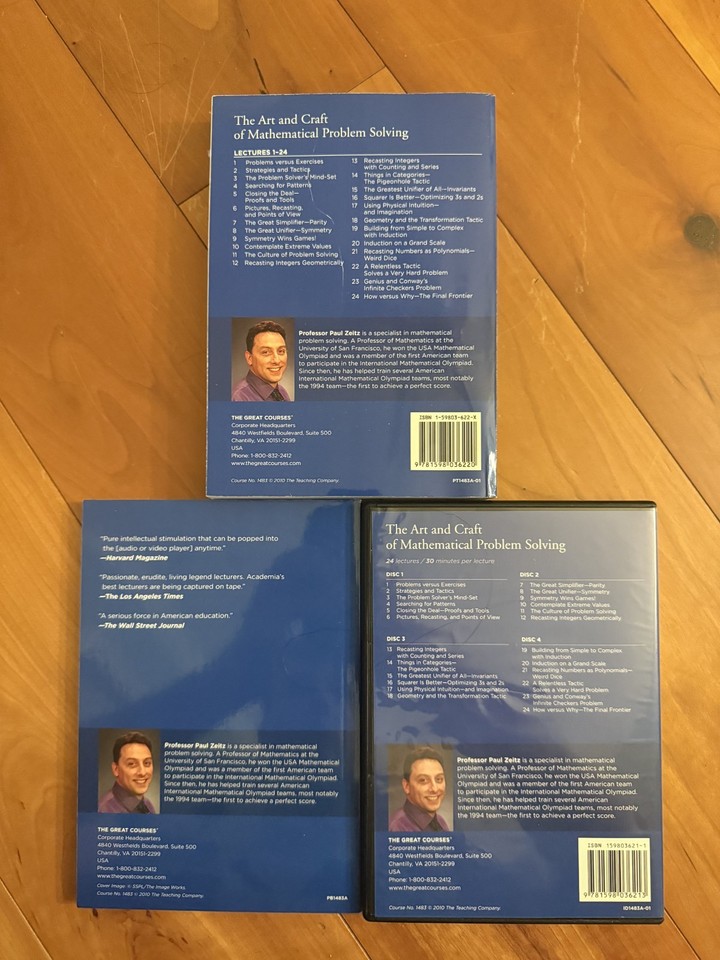 Art and Craft of Mathematical Problem Solving DVDs, Guidebook ...