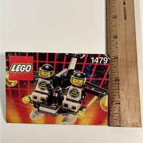 Lego Space Blacktron II: 1479 2-Pilot Craft Instruction Manual ONLY