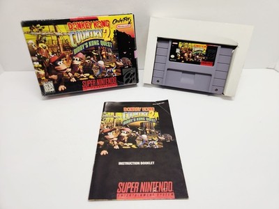 Donkey Kong Country 2 Super Nintendo SNES Complete in Box CIB Authentic Tested 