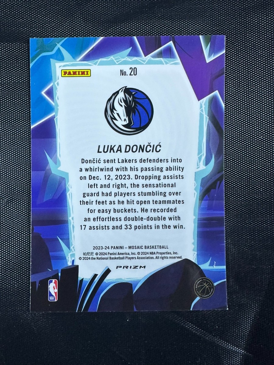 2023-24 Mosaic Luka Doncic #20 Storm Chasers Silver Prism SSP Case