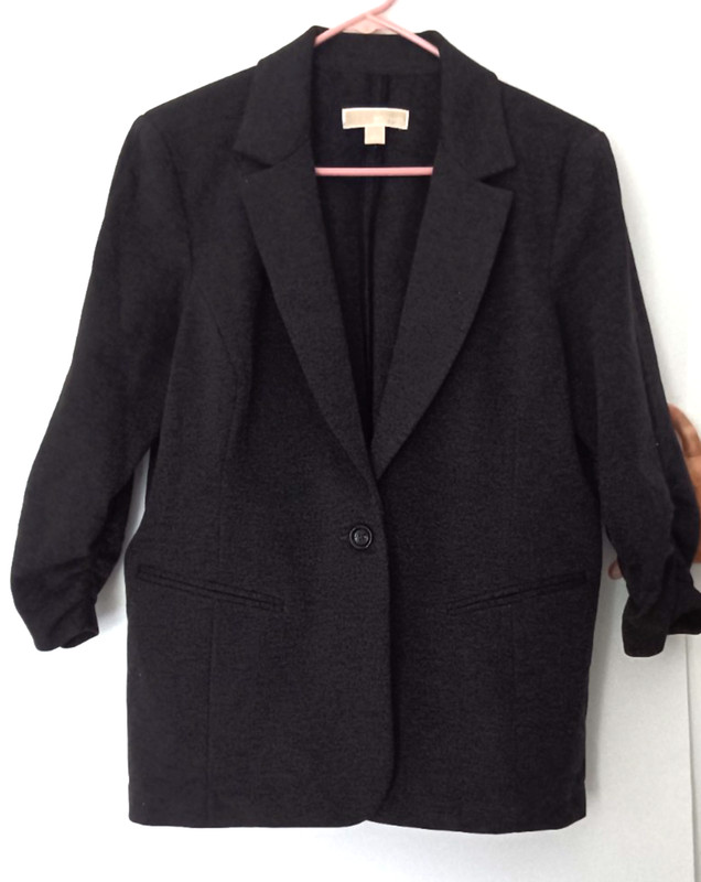 Michael Kors Blazer Ruched Cinched Sleeves~Like you pushed them up New no Tags L