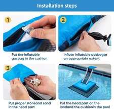 Pool Critter Animal Escape Ramp - 2Pack Critter Frog Saver Log for Swimming P...