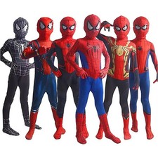 Kinder Kostüm Spiderman Junge Anzug Maske Verkleidung Fasching Karneval