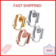 16 Pieces Clip-on Earring Converters Earring Clip Backs, Pierced to Clip On Earr