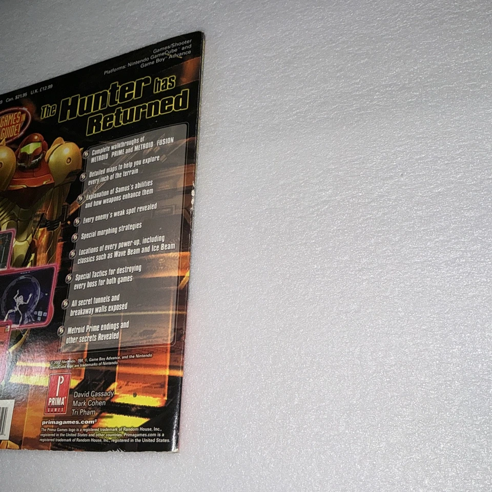 Metroid Prime and Metroid Fusion Two Games in One Guide Prima Book Strategy Gc - Image 3 of 4
