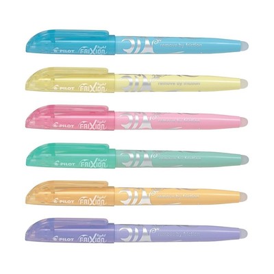Pilot FriXion Light Soft Pastel 6er-Set Yellow,Orange,Blue,Green,Pink,Purple 1 c