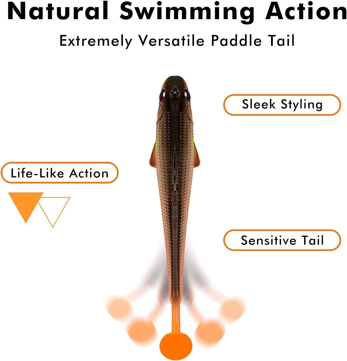 Ultra-Realistic 3.5'' Soft Swimbaits - Ideal for Crappie, Walleye & Pike Fishing - Image 7