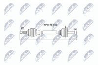 Nty Antriebswelle NPW-RE-039 FüR Renault Logan Sandero Dacia 1 Stepway BS0H BS0F