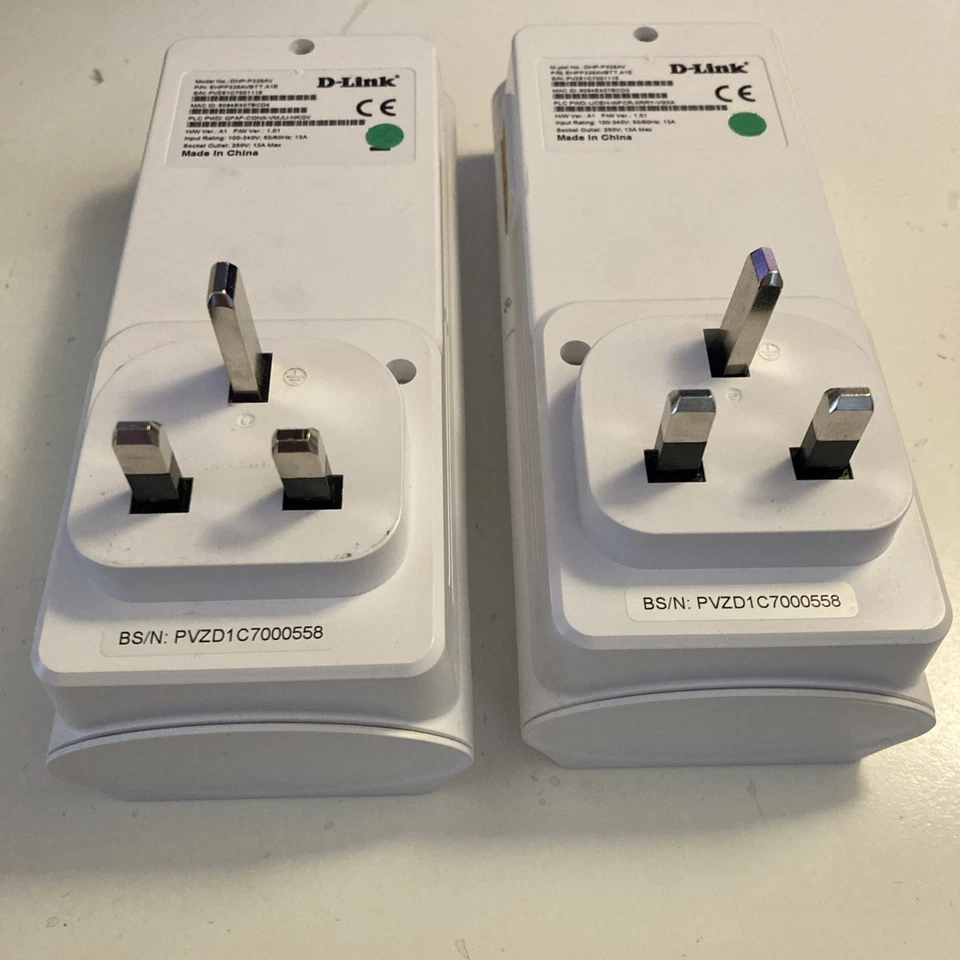 2 x D-LINK DHP-P326AV POWERLINE ADAPTERS, TalkTalk branded with cables - Image 2 of 4