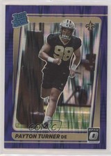 2021 Panini Donruss Optic Rated Rookie Purple Shock Prizm Payton Turner 0rm6