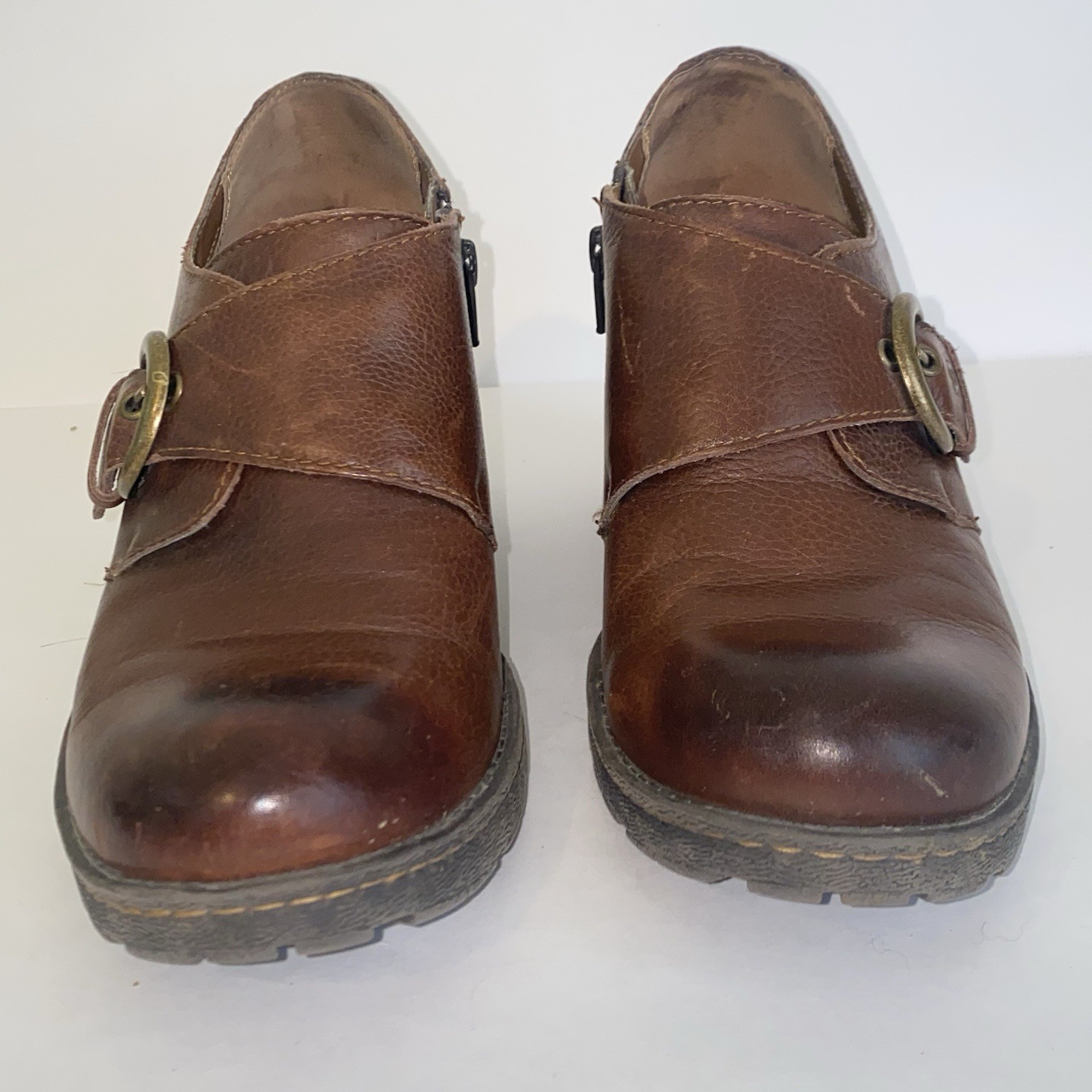 SAOLA BOC Born Concepts scarpe stivaletti donna suola a strappo in pelle marrone taglia 9 5 M