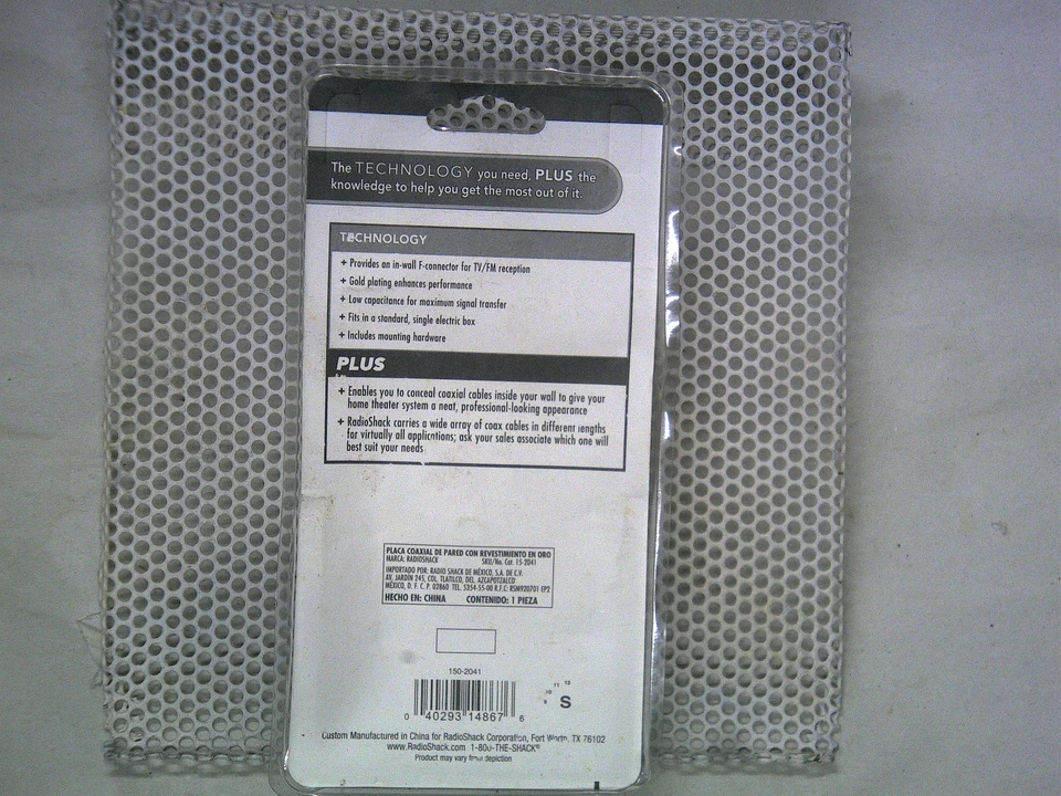 Radio Shack 1 Terminal Tv/fm Cable Wall Plate 24k Gold 15-2041 - Image 2 of 2