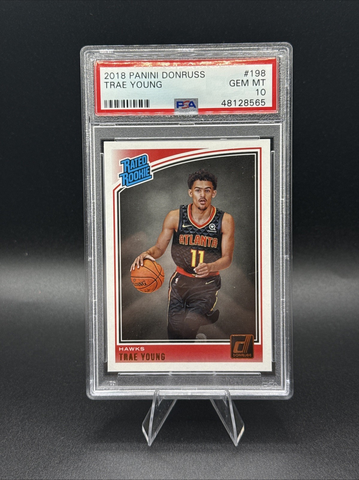 2018 Panini Donruss Optic - Rated Rookie Trae Young #198 (RC) PSA 10