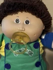 Vintage Cabbage Patch Kid Boy Brown Hair Overall Coleco Never Played With Papers