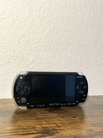 Sony PlayStation Portable PSP-1006 Black Handheld System  Wi-Fi USB Read TESTED