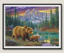 First Autumn 2 - DIY Chart Counted Cross Stitch Patterns Needlework DMC Color