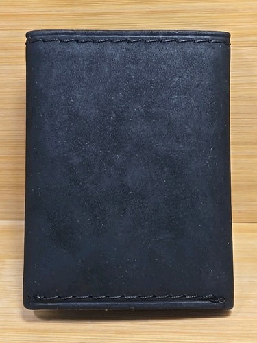 Vintage GUESS Trifold Suede/Leather Black Wallet NEW - Picture 7 of 16
