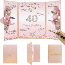 Rose Gold 40Th Birthday Party Decorations, Happy 40Th Birthday Alternative Signa
