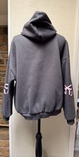 Edikted Dark Gray With Pink Bows Women  s Hoodie Pullover Amazon Women's Size L
