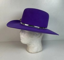 Beaver Brand Cowgirl Hat | USA Made | 5X | Vikings Purple | Size 6 3/4β
