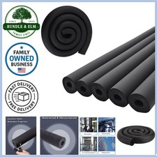 Pipe Insulation Rubber Foam Tubing 1/2 x 3/8 in 6 ft for Piping Protection