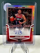 2024-25 Donruss Jared Butler Signature Series Silver Holo Auto Wizards
