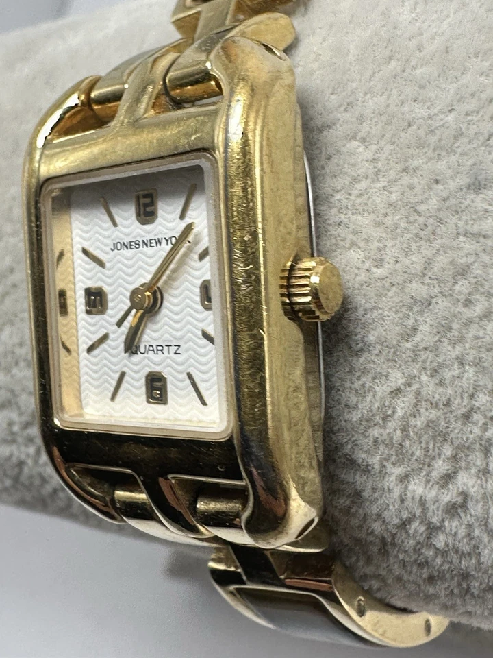 Reloj Jones New York 70080 Damas Chapado en Oro 18K Batería Nueva 19MM 7" G53 Foto 2 de 4