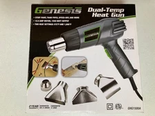 Genesis GHG1500A Dual Temp Heat Gun Kit, 572°F/1000°F, 4 Nozzles