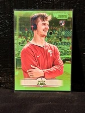 2025 Topps Stadium Club Mick Abel Lime Green Foil Parallel Rookie Card