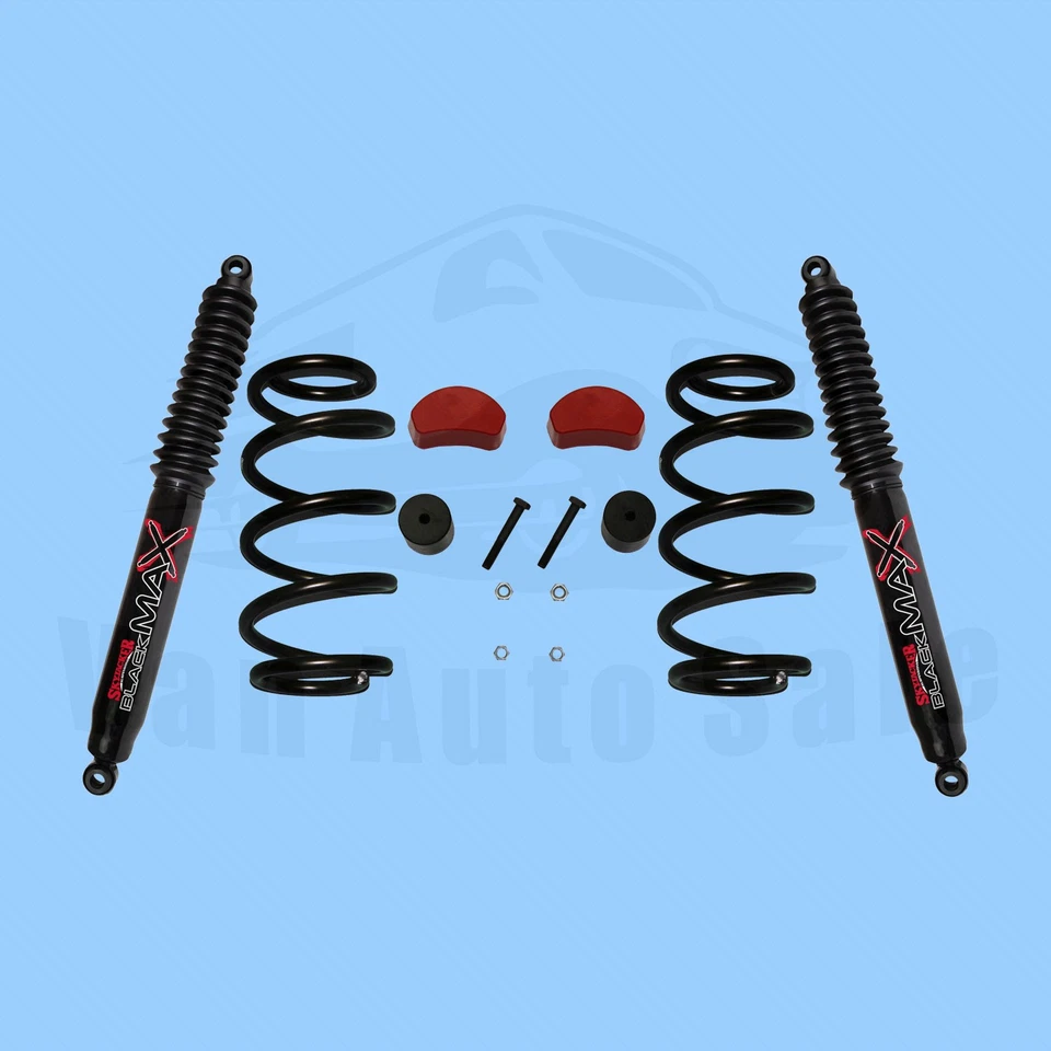 Kit de elevación de suspensión de 2,5-3" + Amortiguadores BlackMAX Skyjacker para Jeep Liberty 2008-2012 Foto 2 de 3