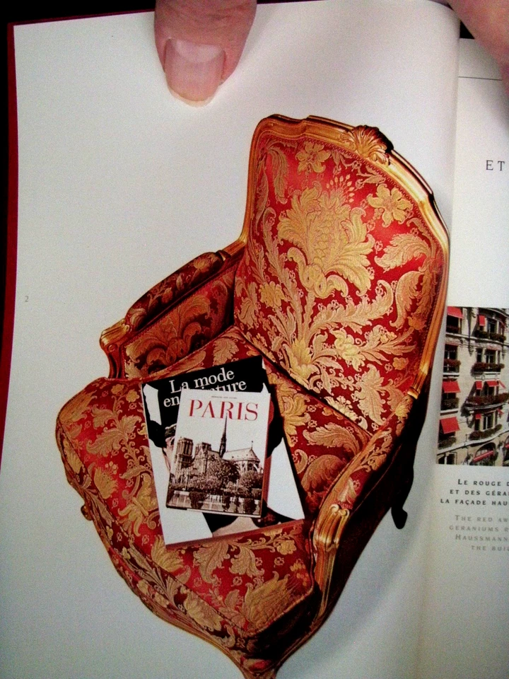 Hotel Plaza Athenee Paris очаровательный шикарный 6 x 8 1/4 дюйма 2 страницы брошюра - Изображение 4 из 4