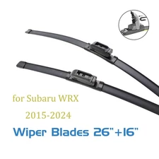 2,Wipers Blades 26" 16" for Subaru WRX 2015-2024 All-seasons J-hook front