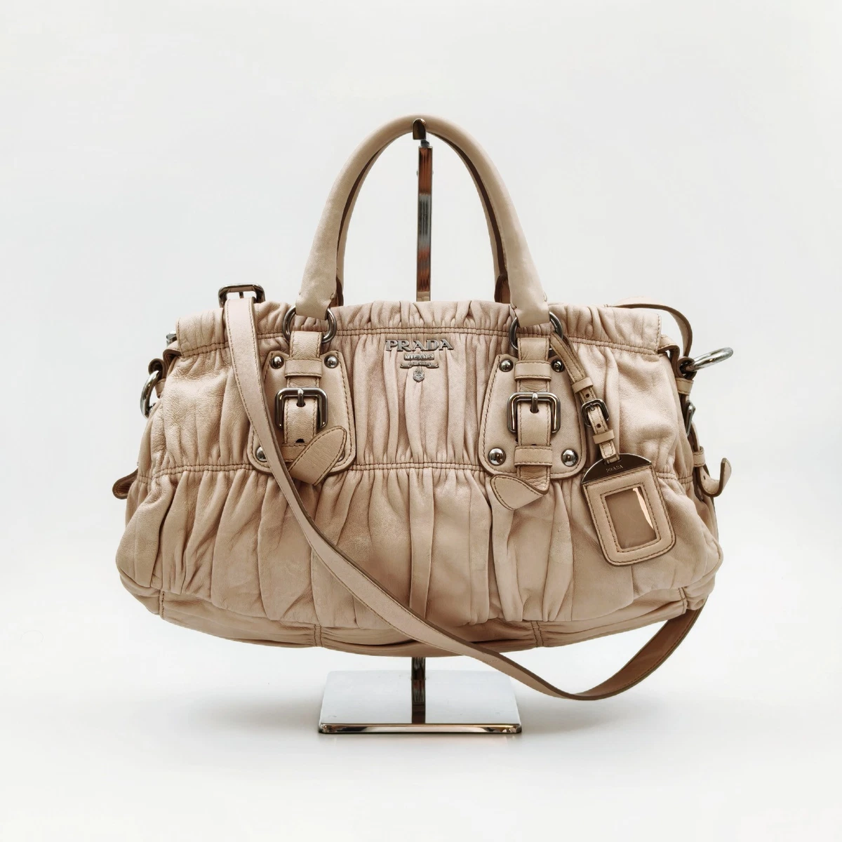 PRADA Nappa Leather Exterior Medium Bags & Handbags for Women for