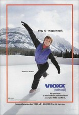 vintage VIOXX by Merck 1-Page PRINT AD 2003 iconic skater DOROTHY HAMILL on ice