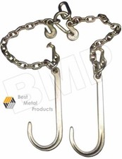 V Type Tow Chain J Hook 516 X 2 Grab Hook Tractor Car Wrecker Truck 0900133 V Type Tow Chain J Hook 516 X 2 Grab Hook Tractor Car Wrecker Truck 0900133