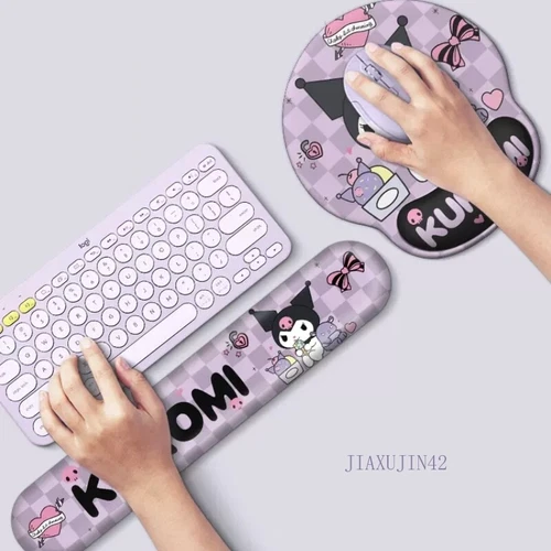 Cartoon Kuromi Mouse Pads & Wrist Rests 3D Silicone Mat Non-Slip Hand Rest Gifts