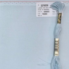 Cross Stitch 28 count Lugana Brittany Ice Blue pale aqua even weave Zweigart