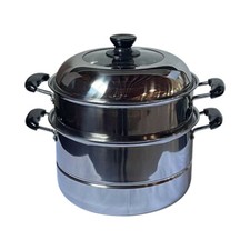 2-Tier Stainless Steel Food Steamer,Dumpling ...