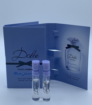 2 x Dolce & Gabbana Blue Jasmine Eau de Parfum EDP 1.5 ml .05 oz Sample New