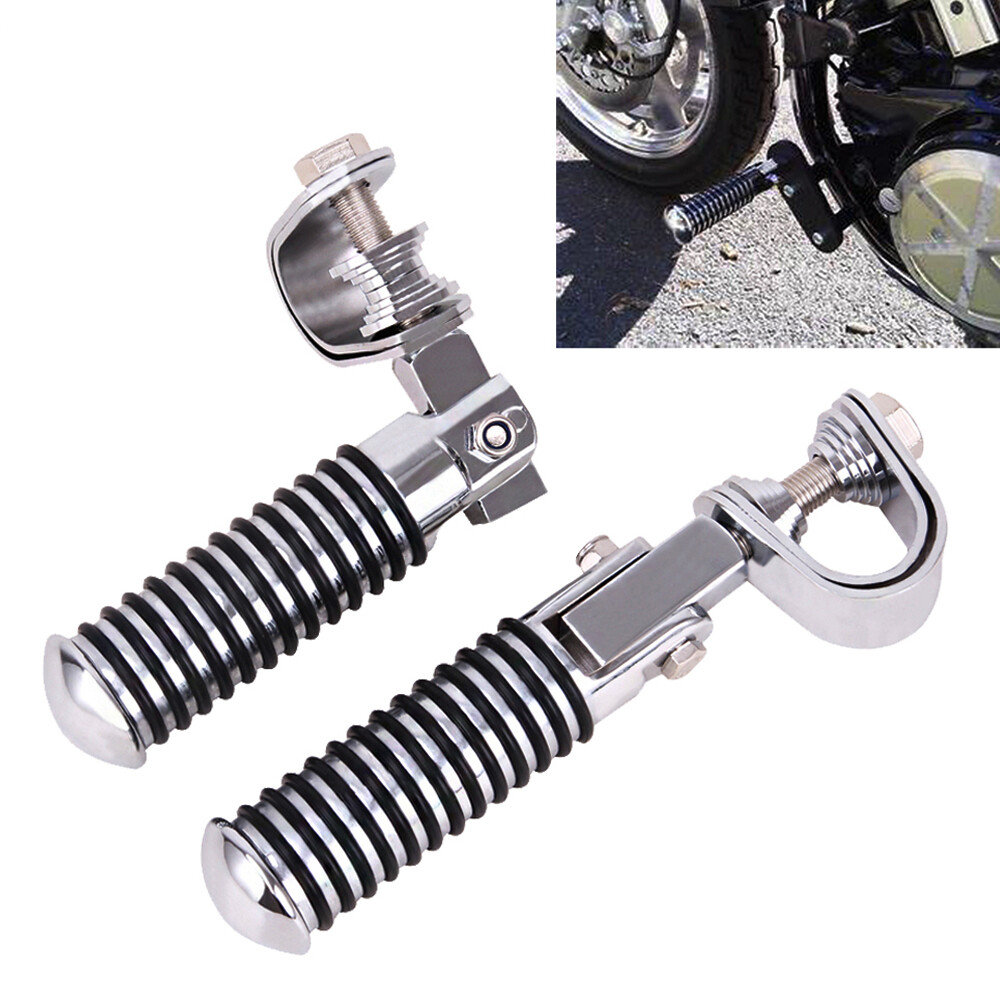 Other - Motorcycle 32MM 1-1/4 Inch 1.25 Inch Engine Crash Bar Guard Highway Foot Peg Clamps Mounts Silver - View #3
