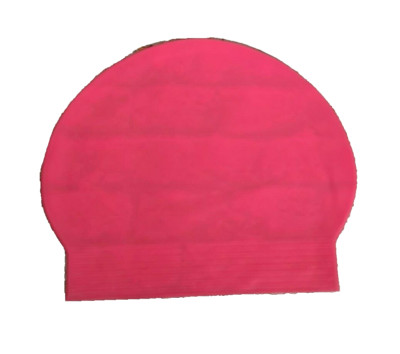 New Without Packet One Size Buffalo Sports Brand Latex Swim Cap Bright Pink