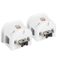 Nintendo Wii OEM MotionPlus Attachment White Bundle Lot of 2 Tested & Works!
