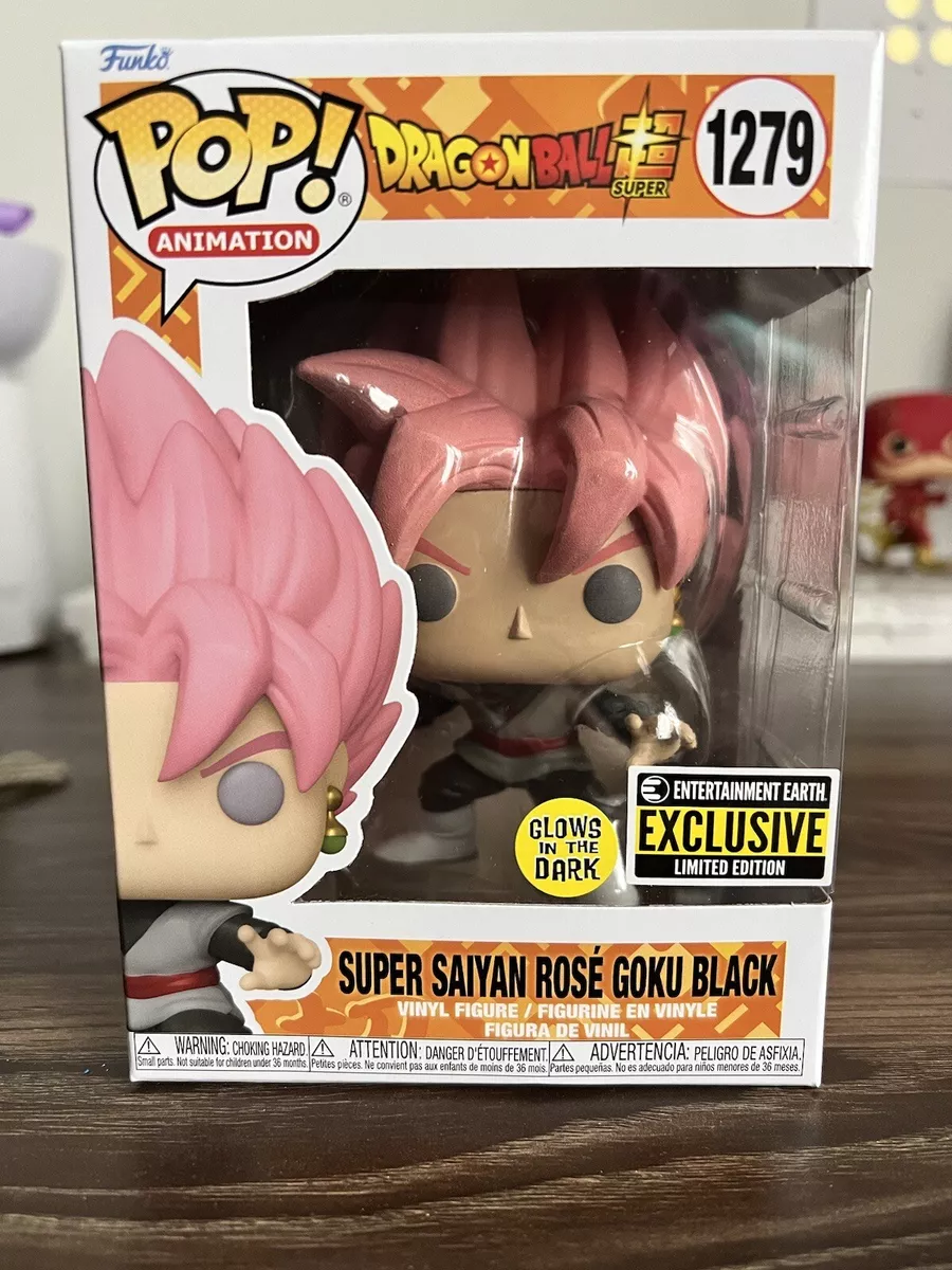 Funko Pop! Dragon Ball Super - Super Saiyan Rose Goku Black Glow in th