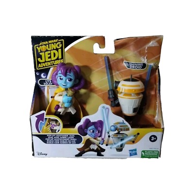 STAR WARS YOUNG JEDI POP-UP LIGHTSABER  LYS SOLAY TRAINING DROID
