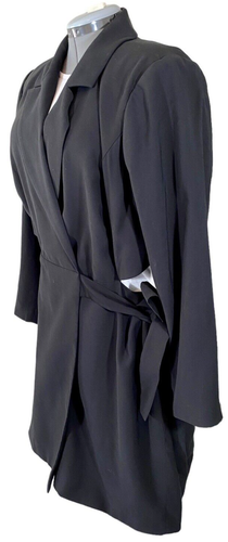 Eloquii Blazer Mini Dress w/ Back Waist Cutout Detail Black Sz 24 Item #1248096 - Picture 2 of 12