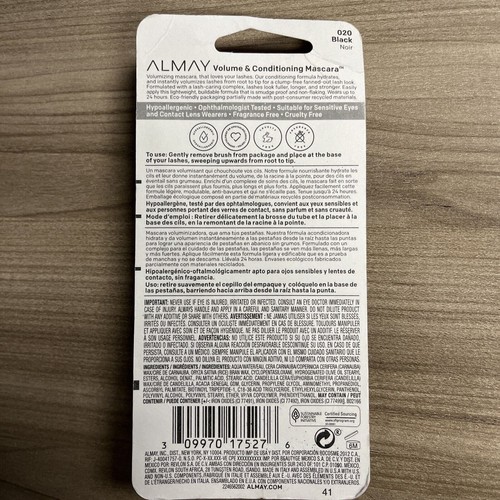 Almay Volume Conditioning Mascara 020 schwarz 0,27 flüssige Unzen stärkt - Bild 5 von 6